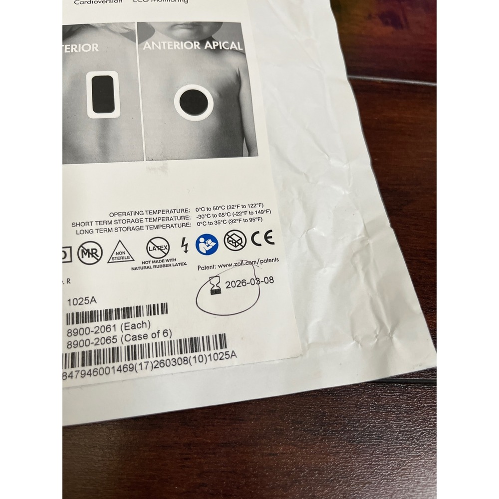 Zoll Multi-function Pedi-Padz FOR TRAINING‎ PURPOSES ONLY lot o2 - Picture 2 of 4